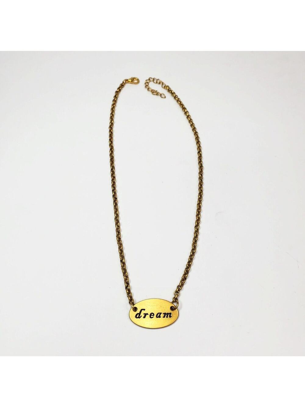 Cynthia Garrett Dream Matte Gold Tone Chain Necklace Made In India 18"